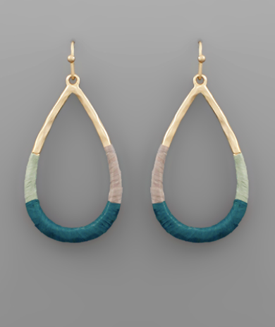 Try the Trio Toned Tear Earrings