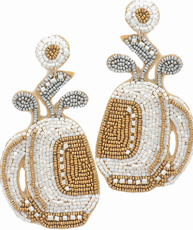 Beaded Golf Bag Earrings