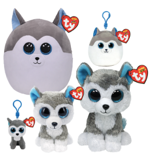 Slush Husky TY Squish Clip Shoppe3130
