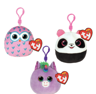 Bamboo Black and White Panda TY Squish Clip