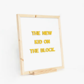 Table Top Easel for Type Set Simple, Wooden Tabletop Easel