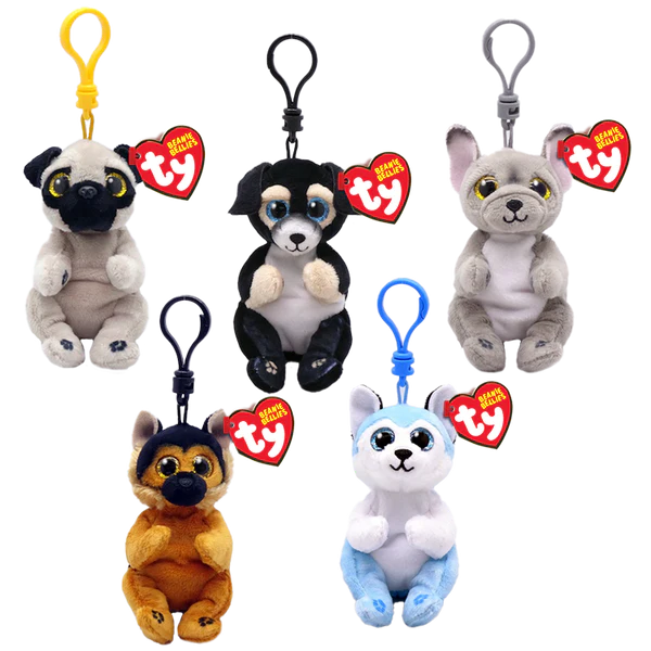 Ranger Black Dog TY Beanie Boos Clip