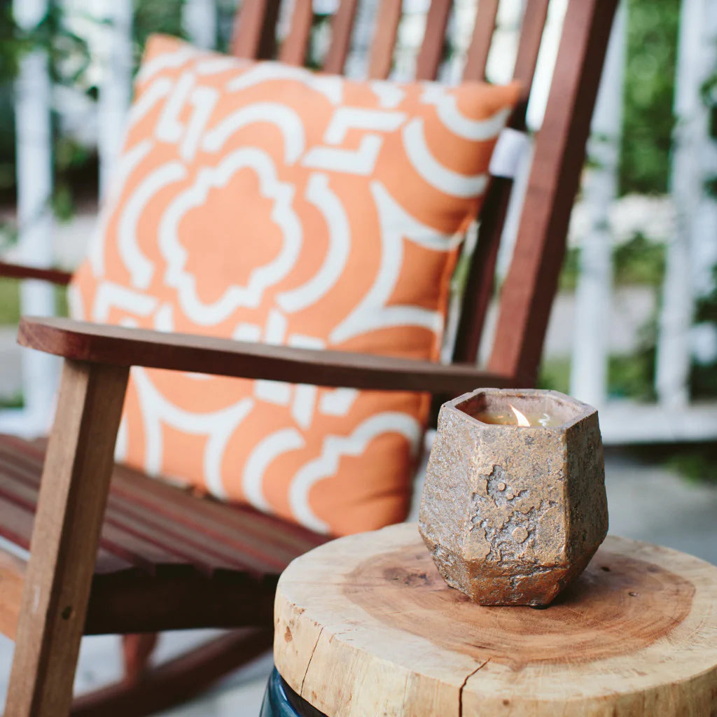 Afternoon Retreat 12.8oz Aged Metallic Candle