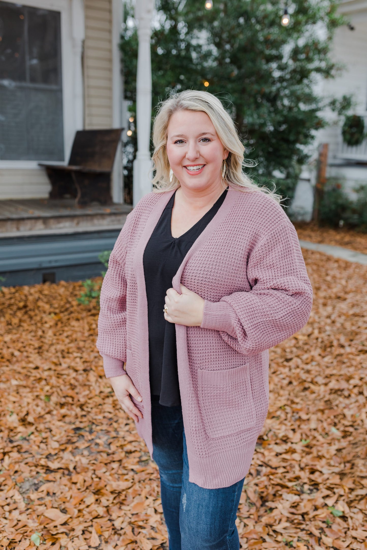 Every Jane Waffle Knit Cardigan