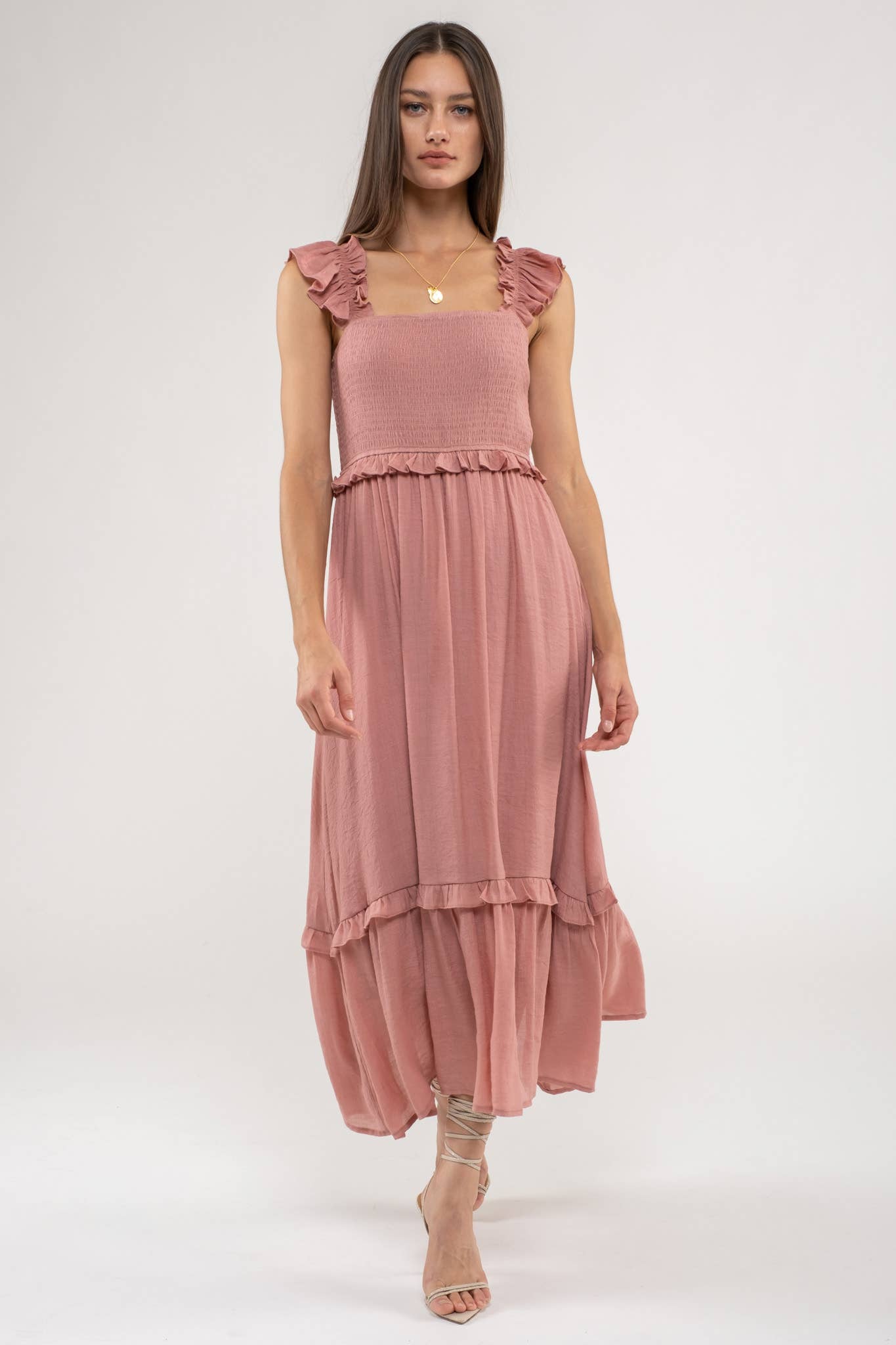 Flutter Flies Midi Dress