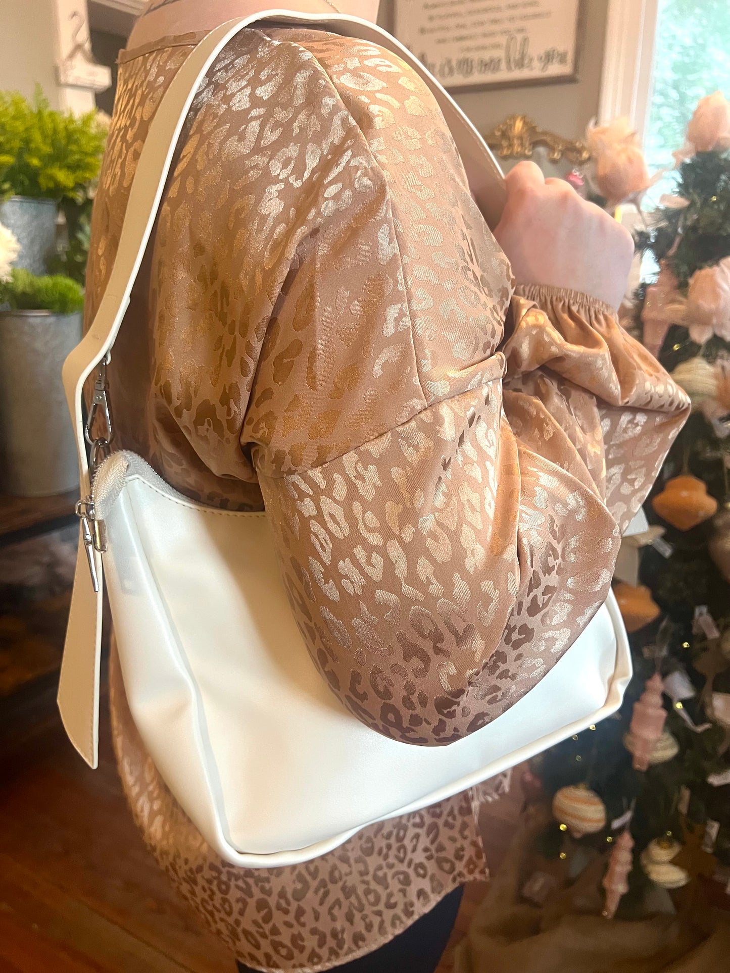Off White Shoulder Bag