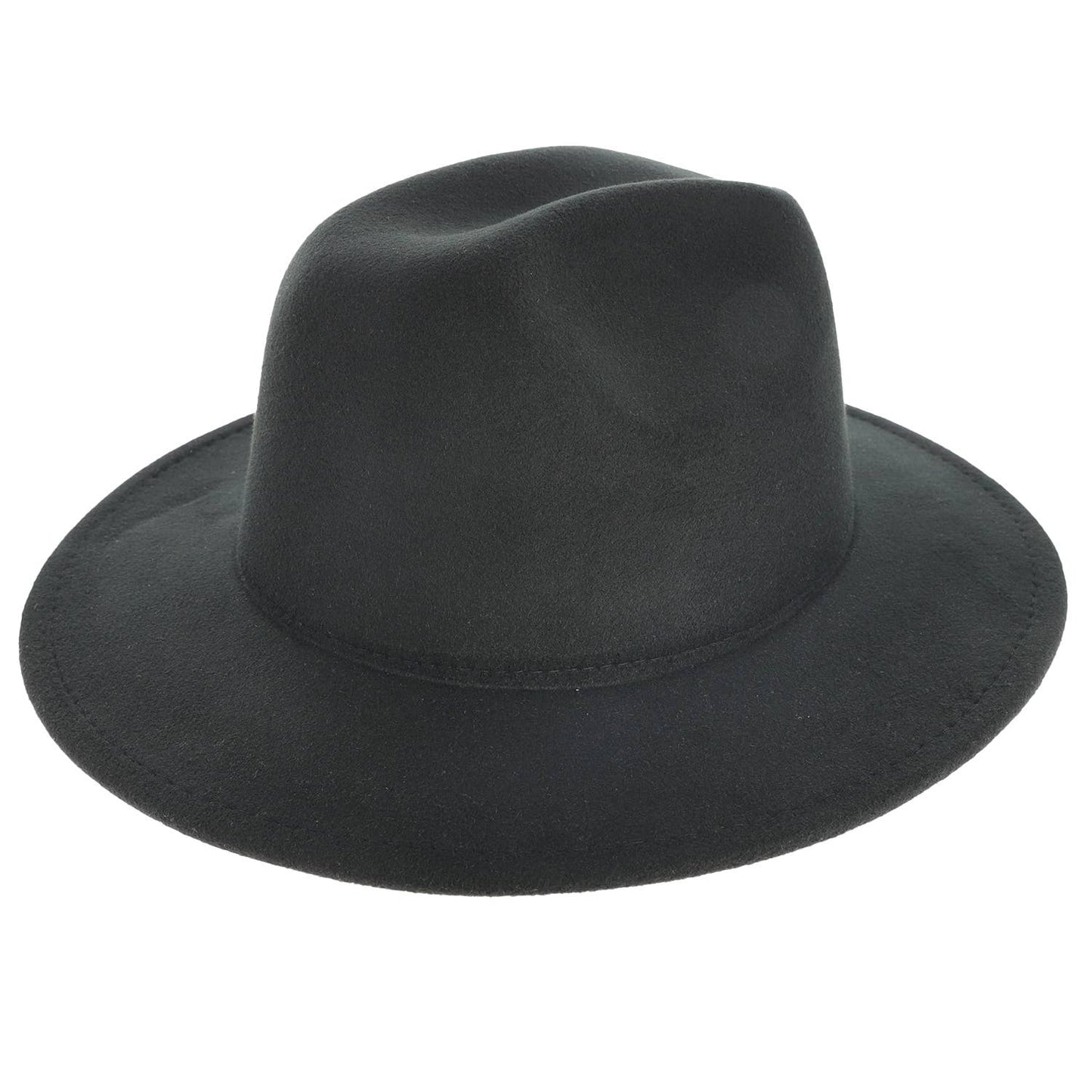 Wide Brim Felt Panama Fedora Hat