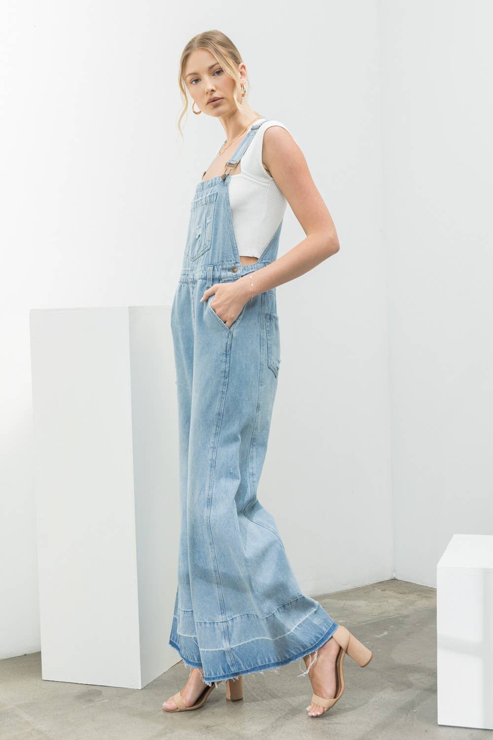 Milly Denim Overall Flares