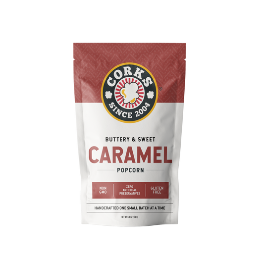 Corks Popcorn - Buttery Caramel Popcorn - 6.0 oz - Shoppe3130