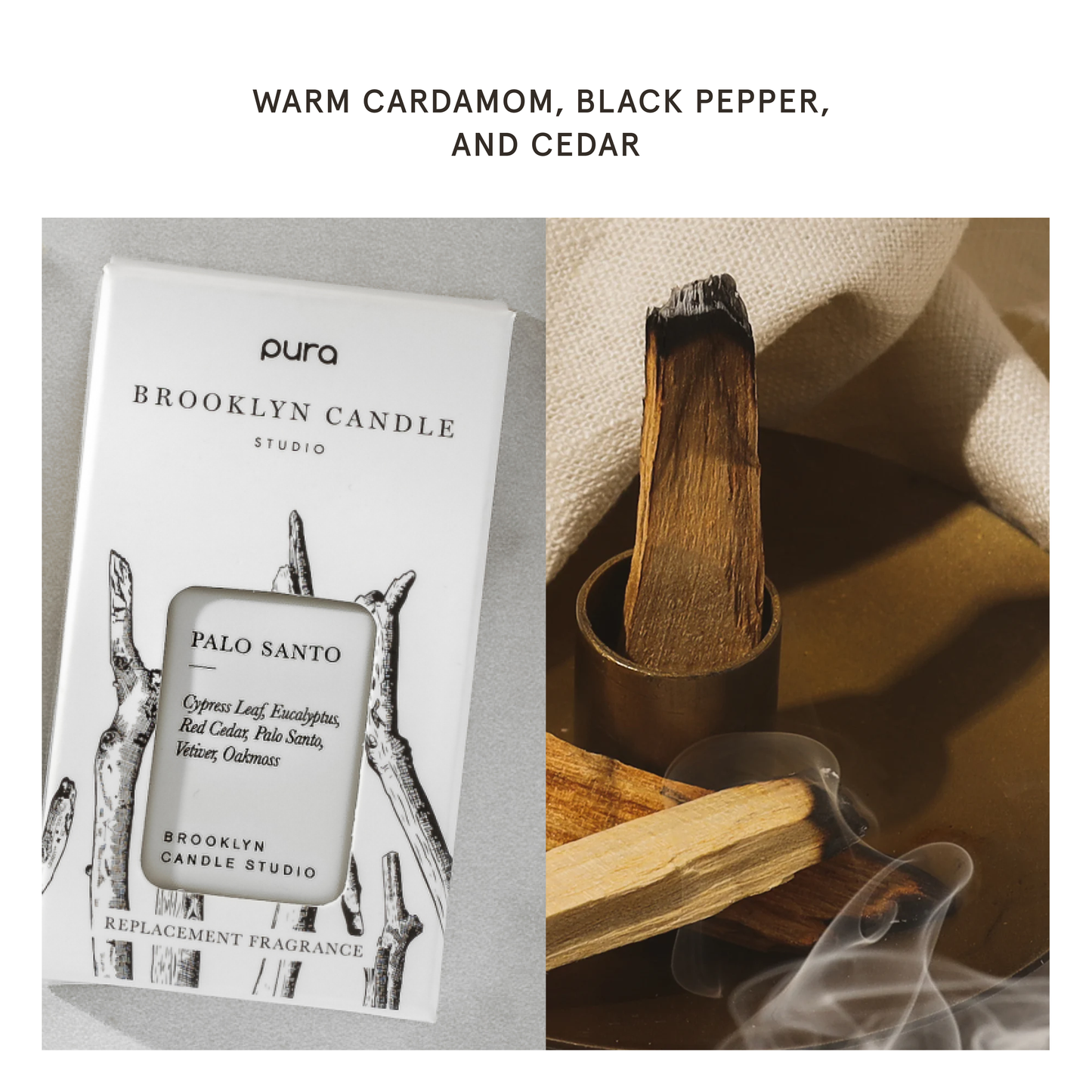 Pura - Palo Santo by Brooklyn Candle Studio - Pura Scent Refill