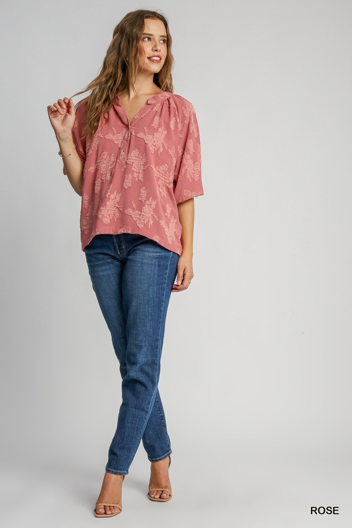 Katie Puff Sleeve Floral Top - Shoppe3130