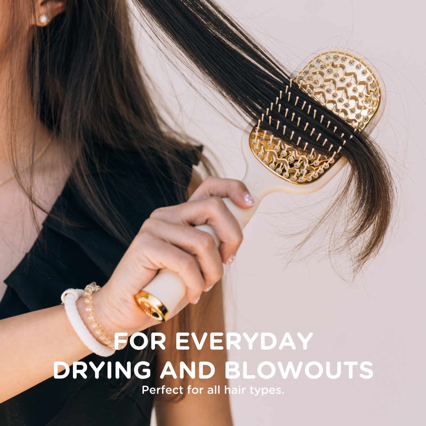 TELETIES - Vented Hair Brush | Tan - Shoppe3130