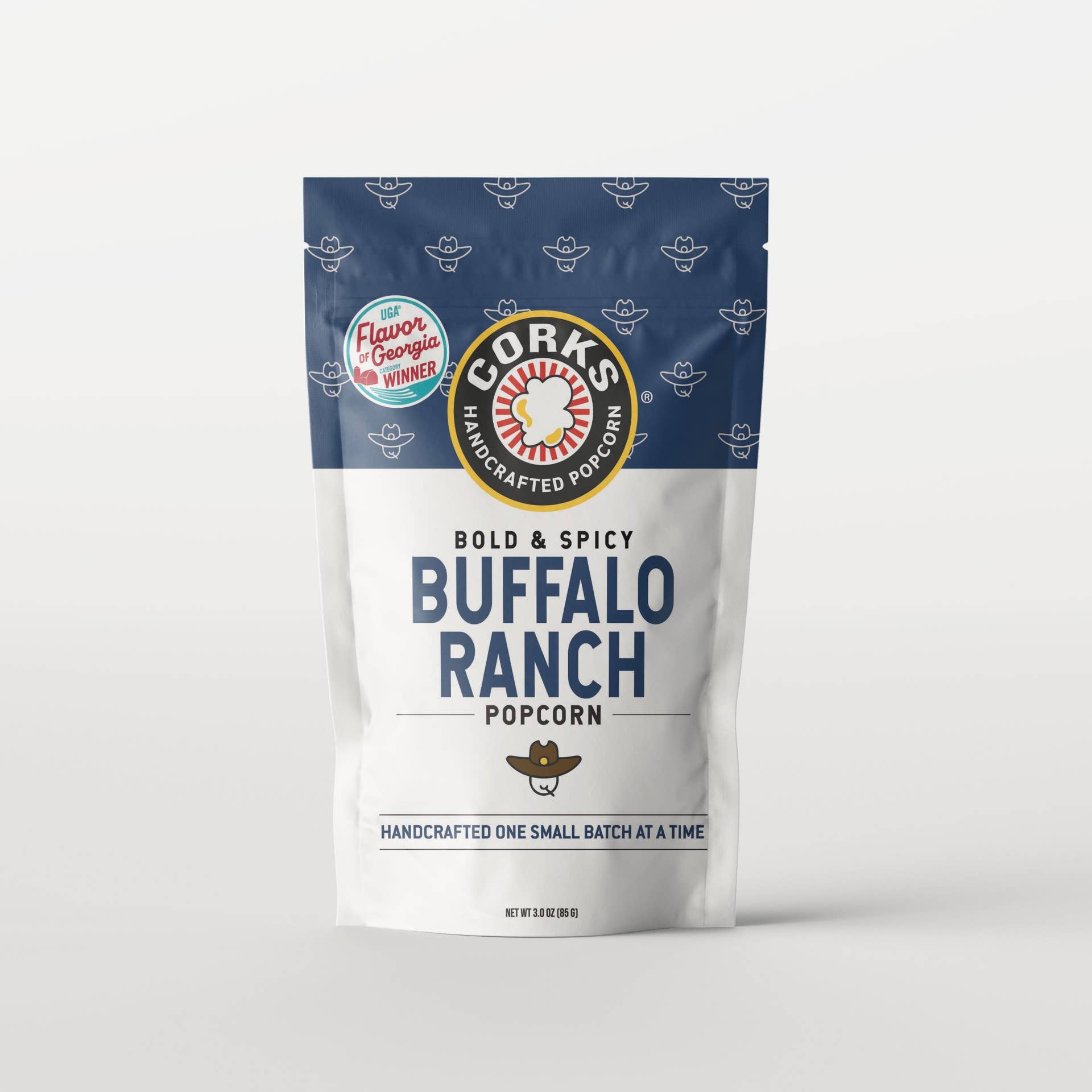 Corks Popcorn - Bold and Spicy Buffalo Ranch Popcorn - 3.0oz **New Size** - Shoppe3130