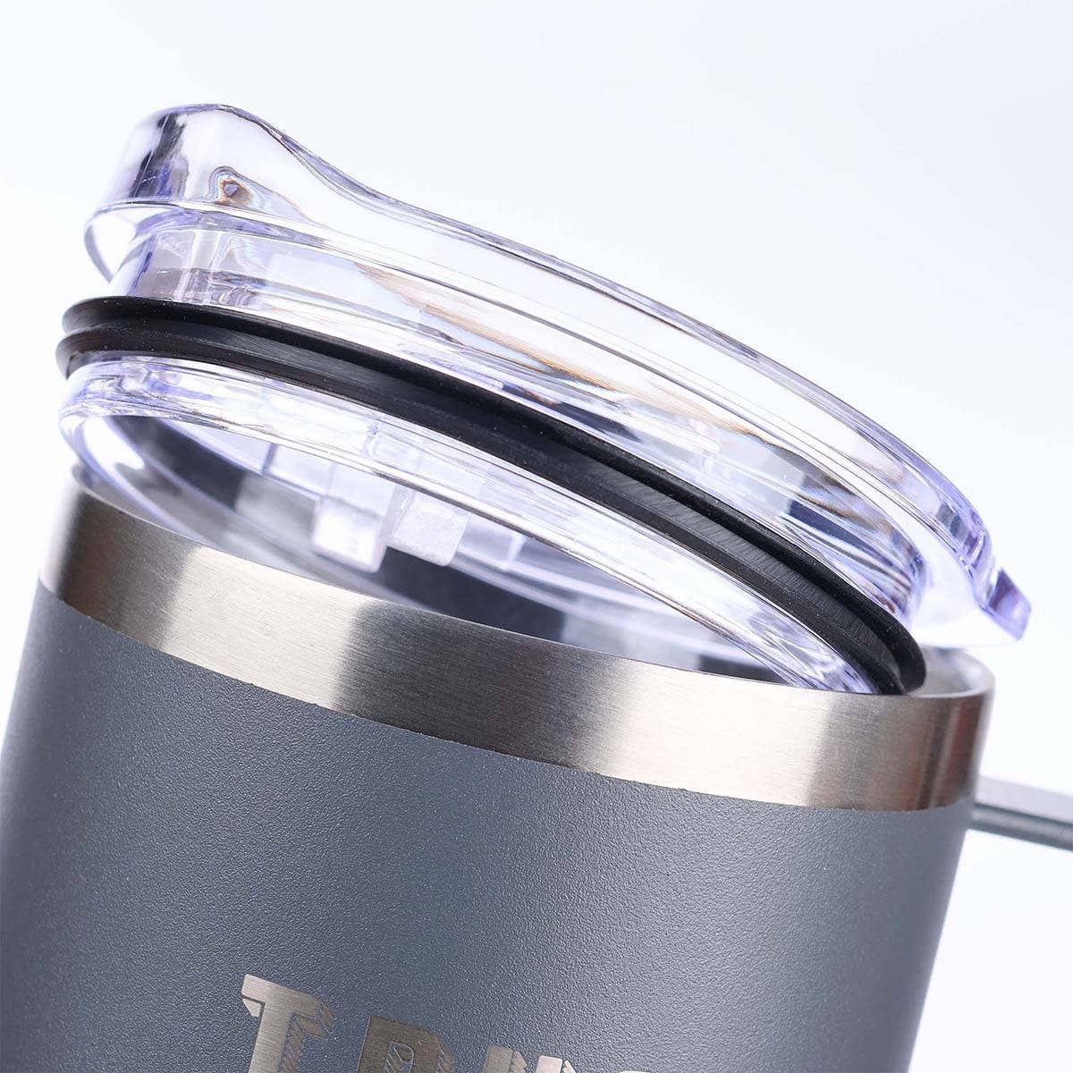 Trust the LORD Cool Gray Camp-Style Stainless Steel Mug