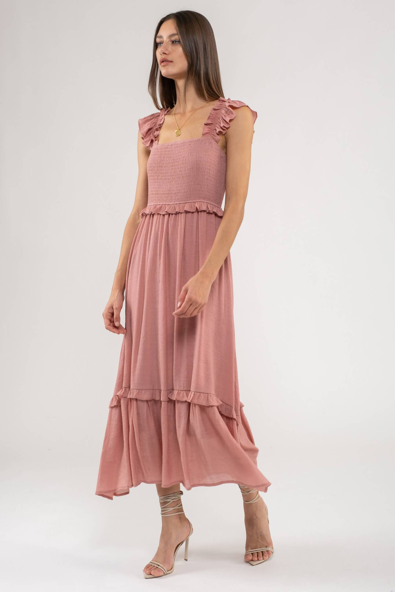 Flutter Flies Midi Dress