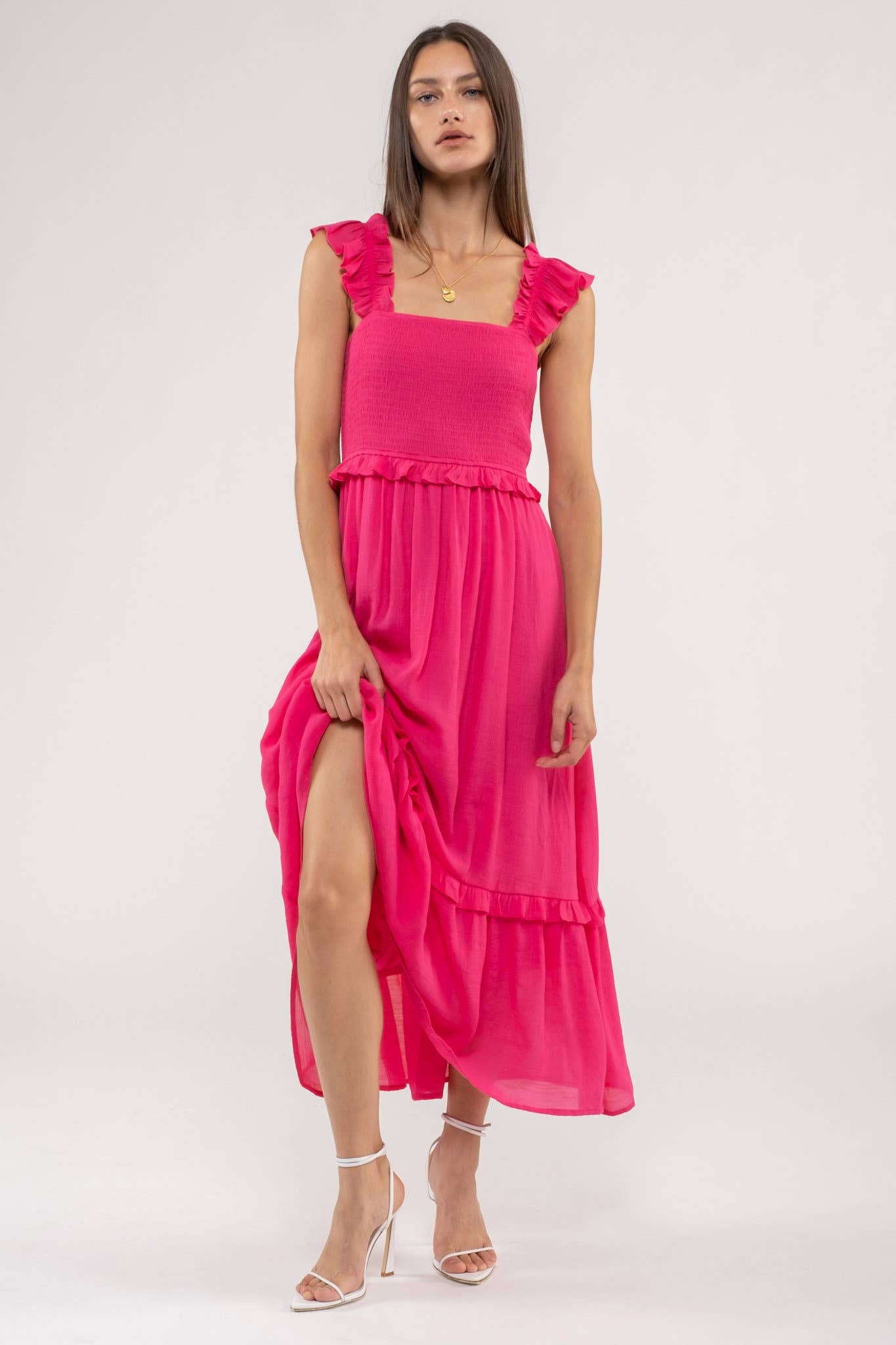 Flutter Flies Midi Dress