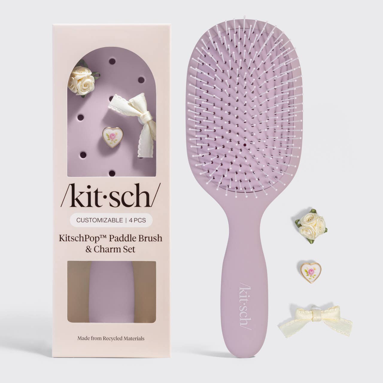 KITSCH - KitschPop™️ Paddle Brush - Soft Violet - Shoppe3130