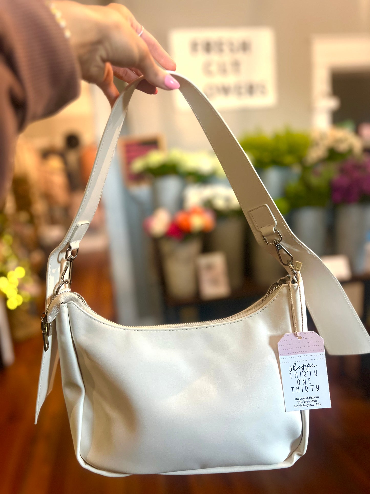 Off White Shoulder Bag