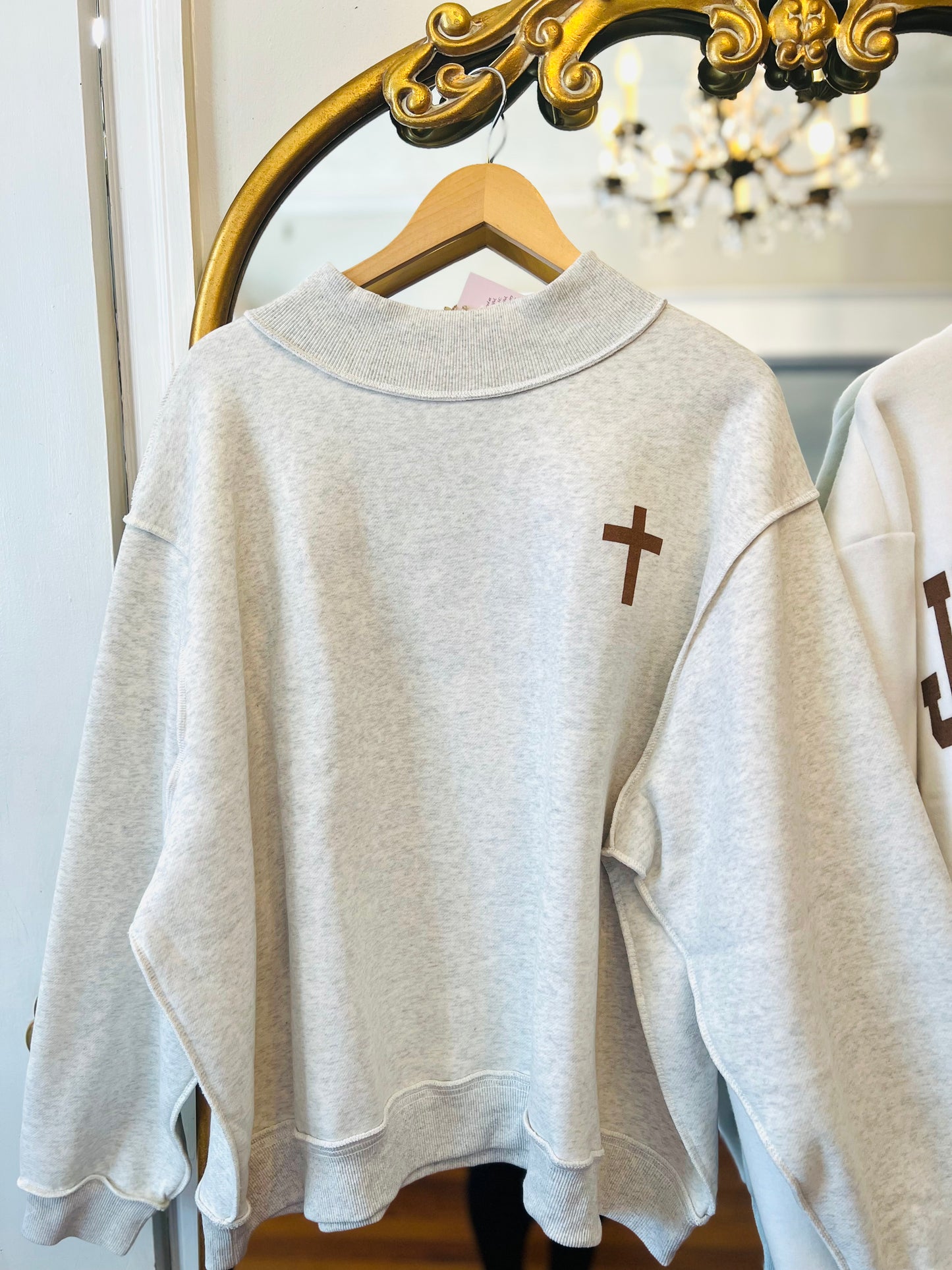 Reversible Sweatshirt CROSS & JESUS SAVES - Shoppe3130