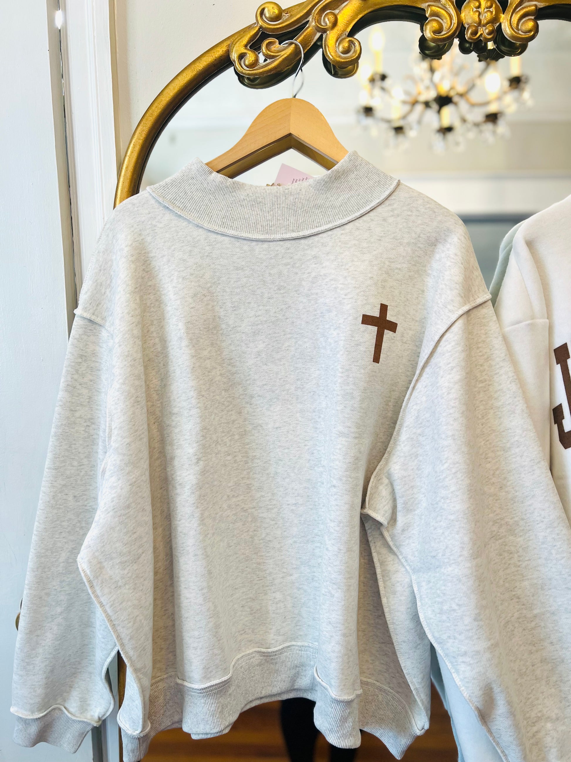 Reversible Sweatshirt CROSS & JESUS SAVES - Shoppe3130