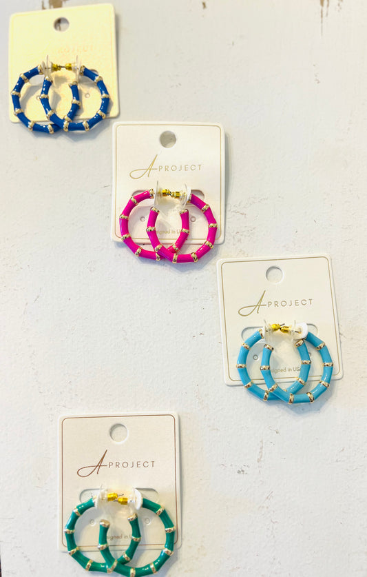 Malibu Pop Hoop Earrings - Shoppe3130
