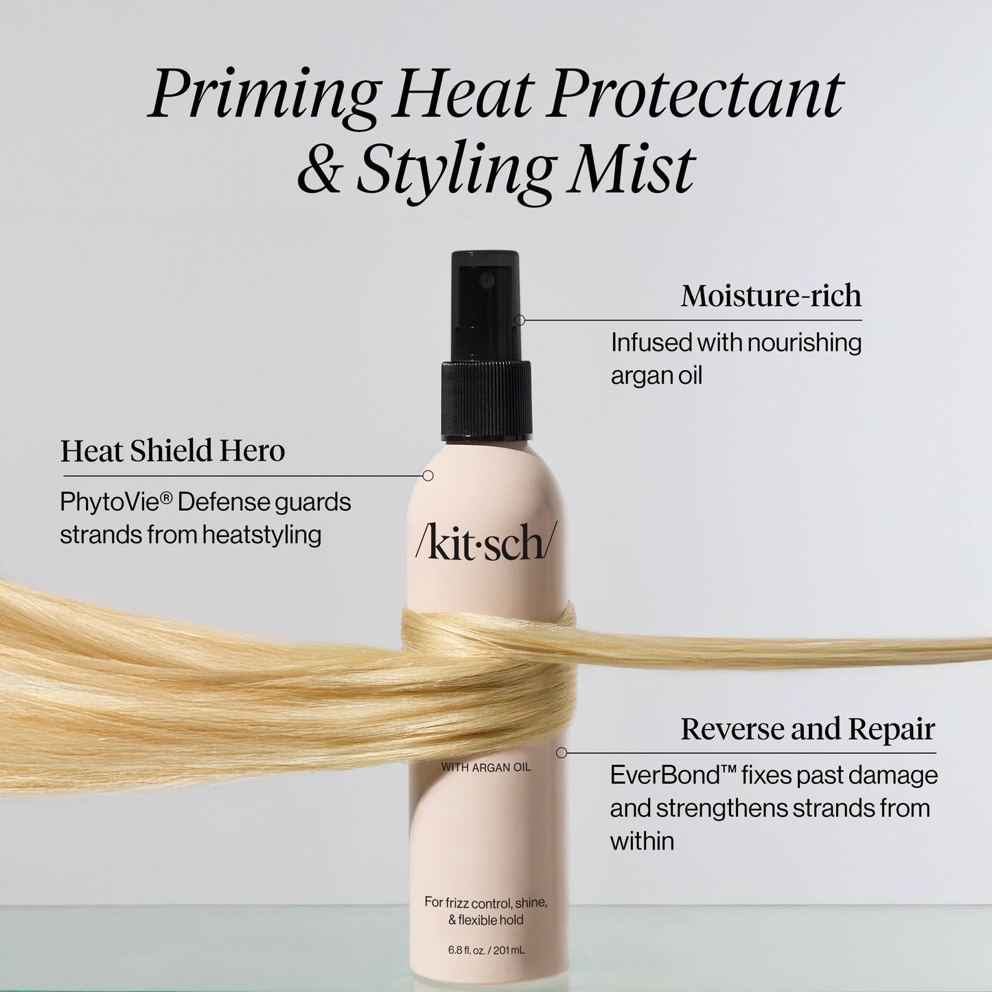 KITSCH - Priming Argan Oil Heat Protectant & Styling Mist - Shoppe3130