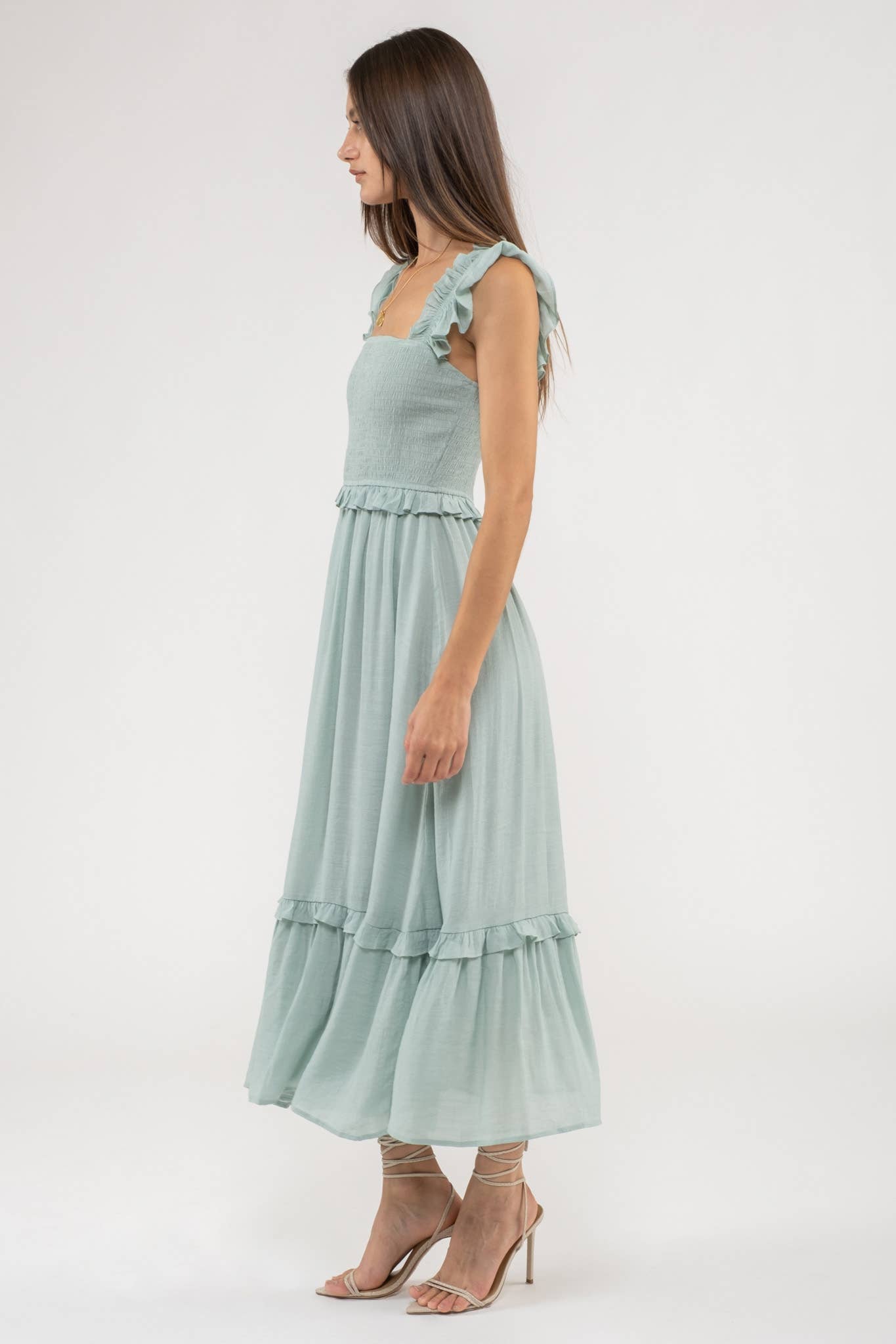 Flutter Flies Midi Dress