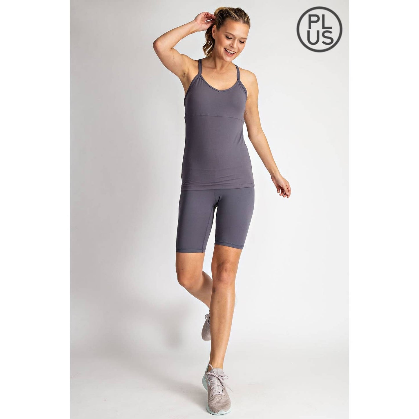 Active Yoga Padded Tank Top in Curvy
