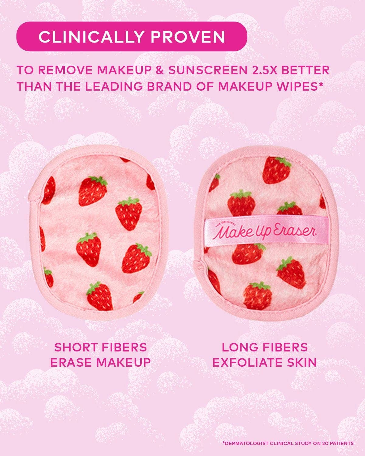 Strawberry Fields MakeUp Eraser 7-Day Set