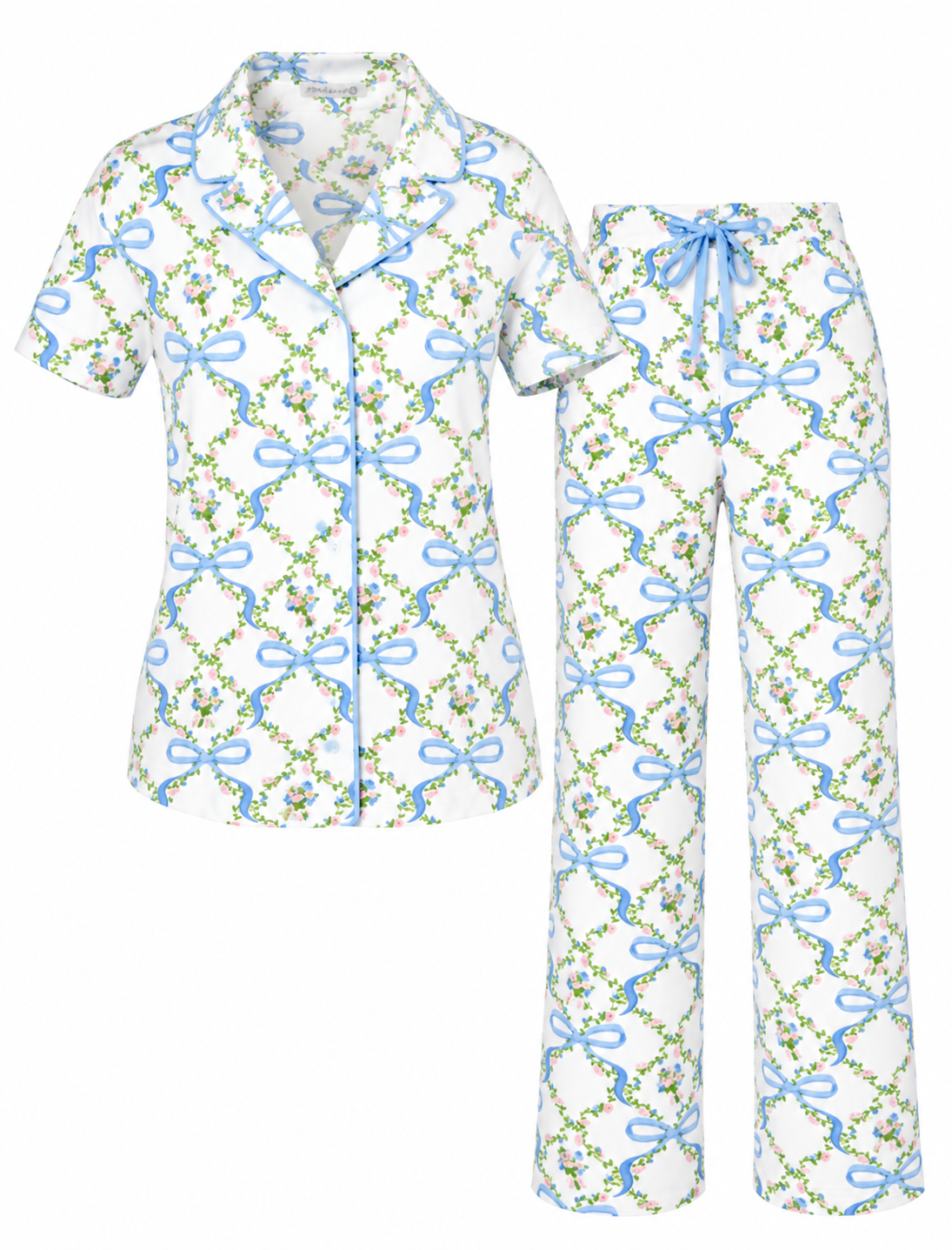 Super Soft Bows and Blossoms Amanda Blu Pajama Set