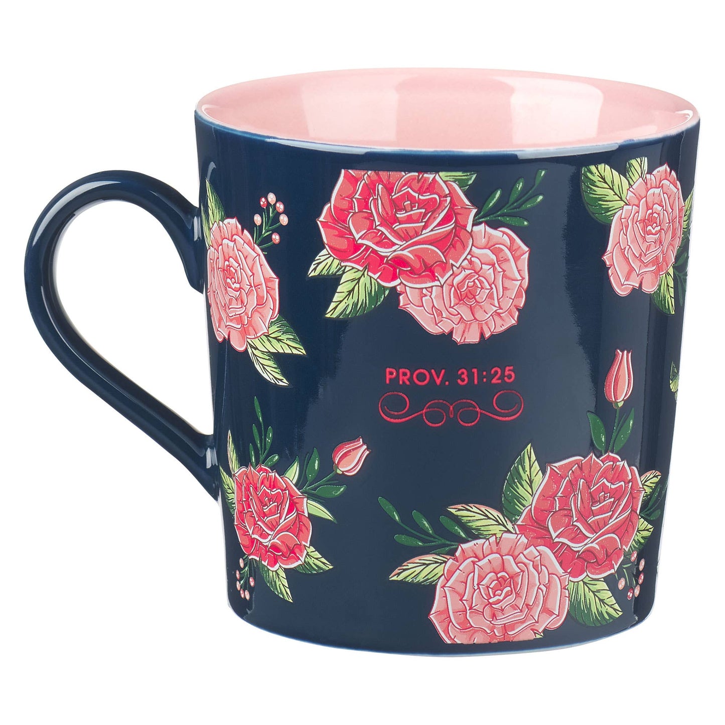 Strength & Dignity Pink Roses Coffee Mug