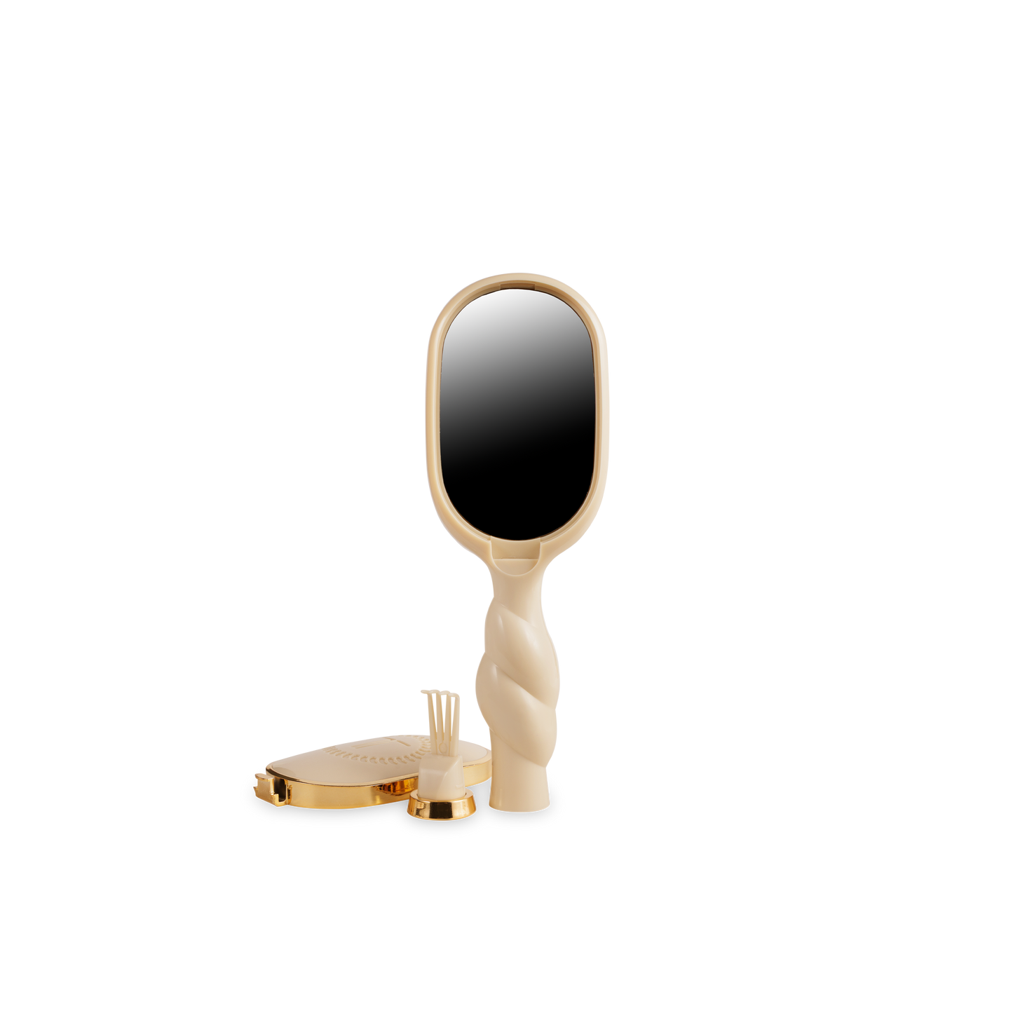 TELETIES - Mini Detangler Brush for Medium Hair - Tan - Shoppe3130
