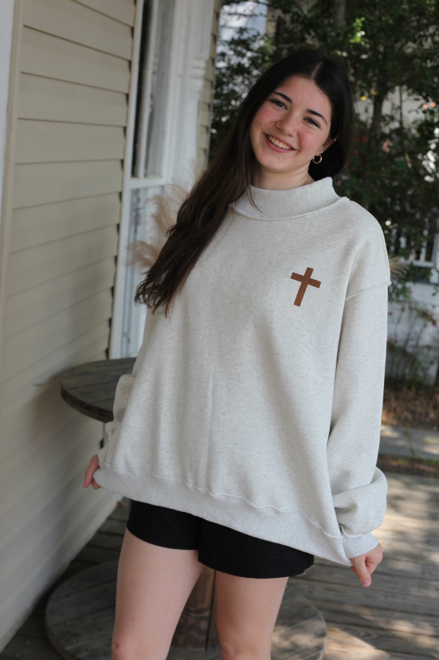 Reversible Sweatshirt CROSS & JESUS SAVES - Shoppe3130