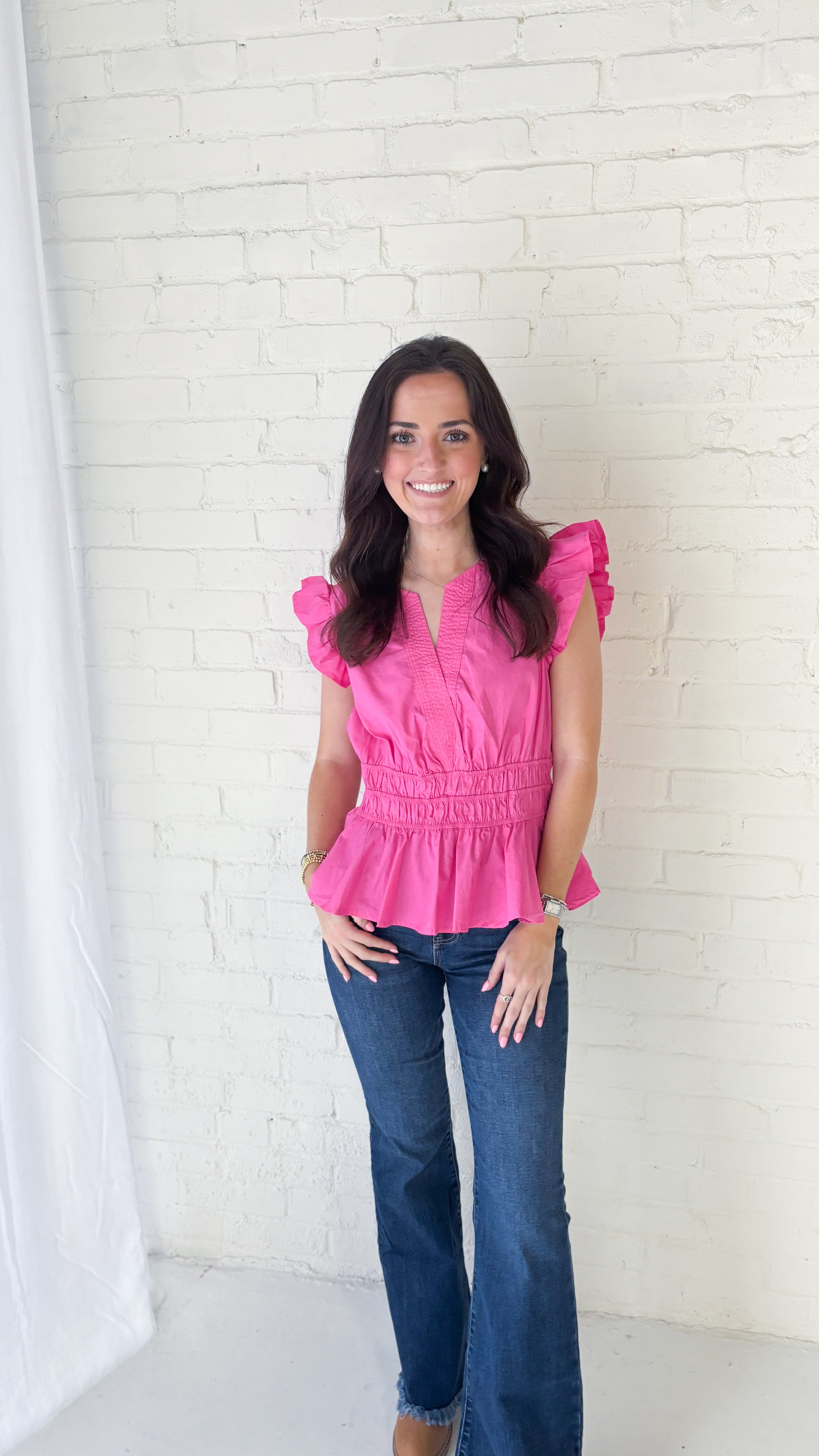 The Harper Ruffle Top - Shoppe3130