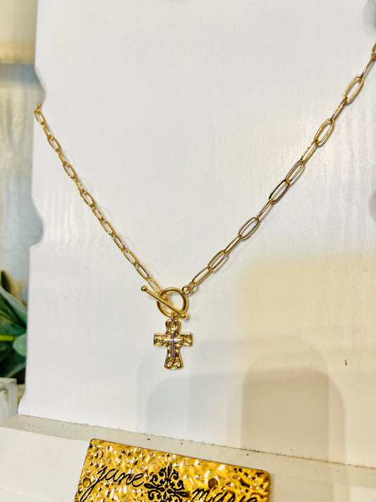 Golden Grace Paperclip Necklace