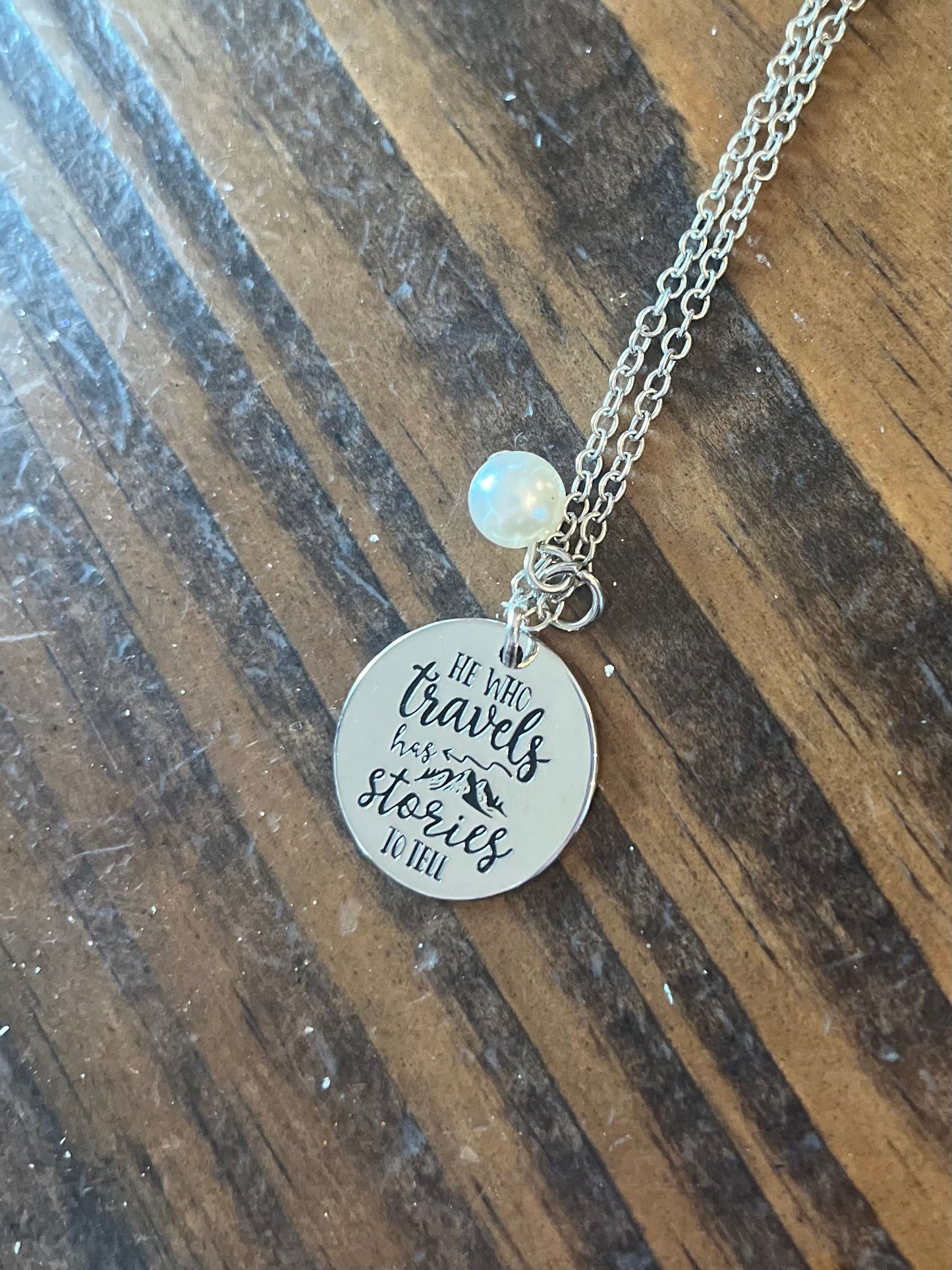 DOORBUSTER Silver Circle Inspiration Necklace