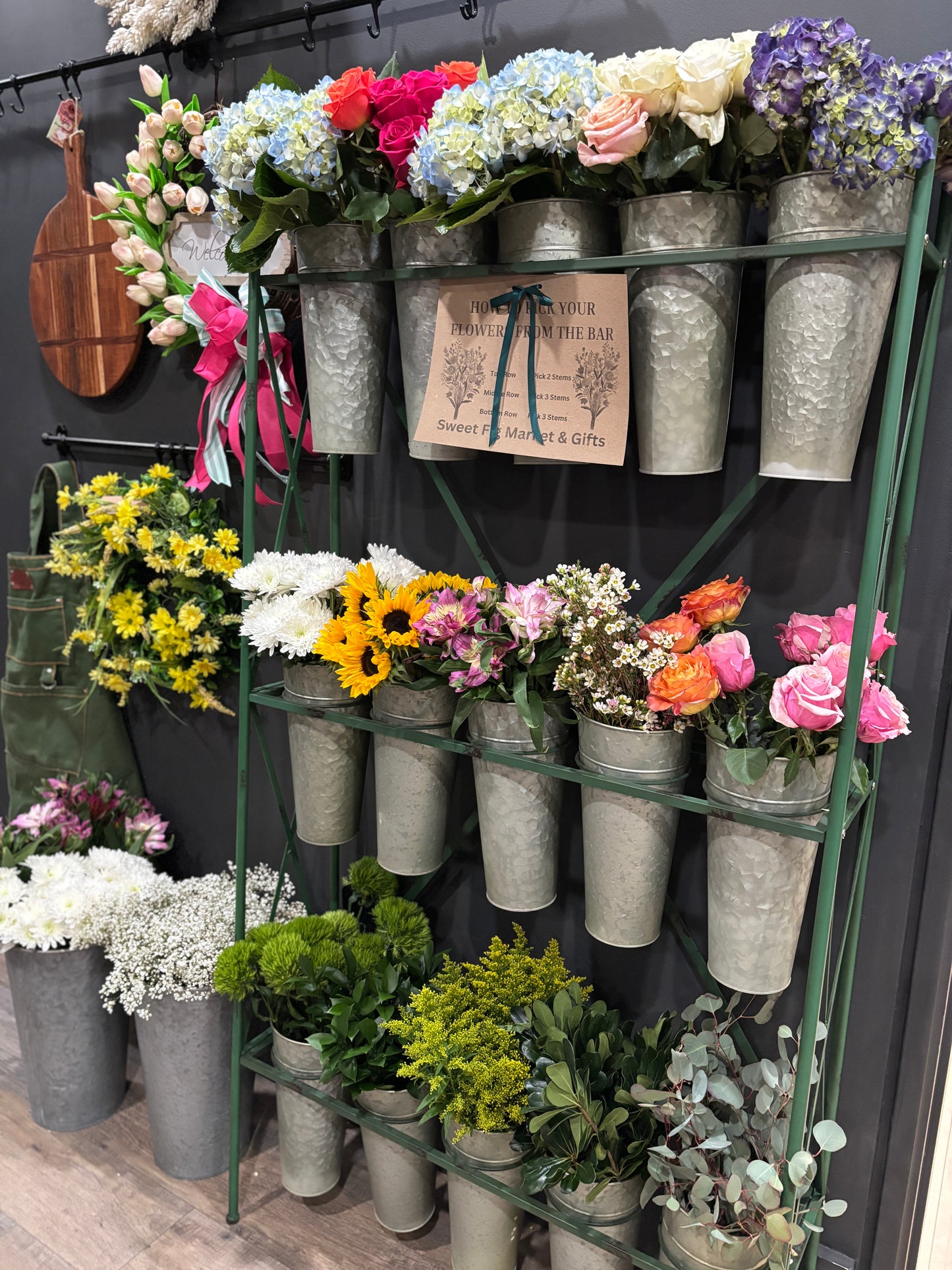 Large Flower Bar Rental and Florals