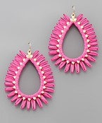 Miley Raffia Teardrop Earrings