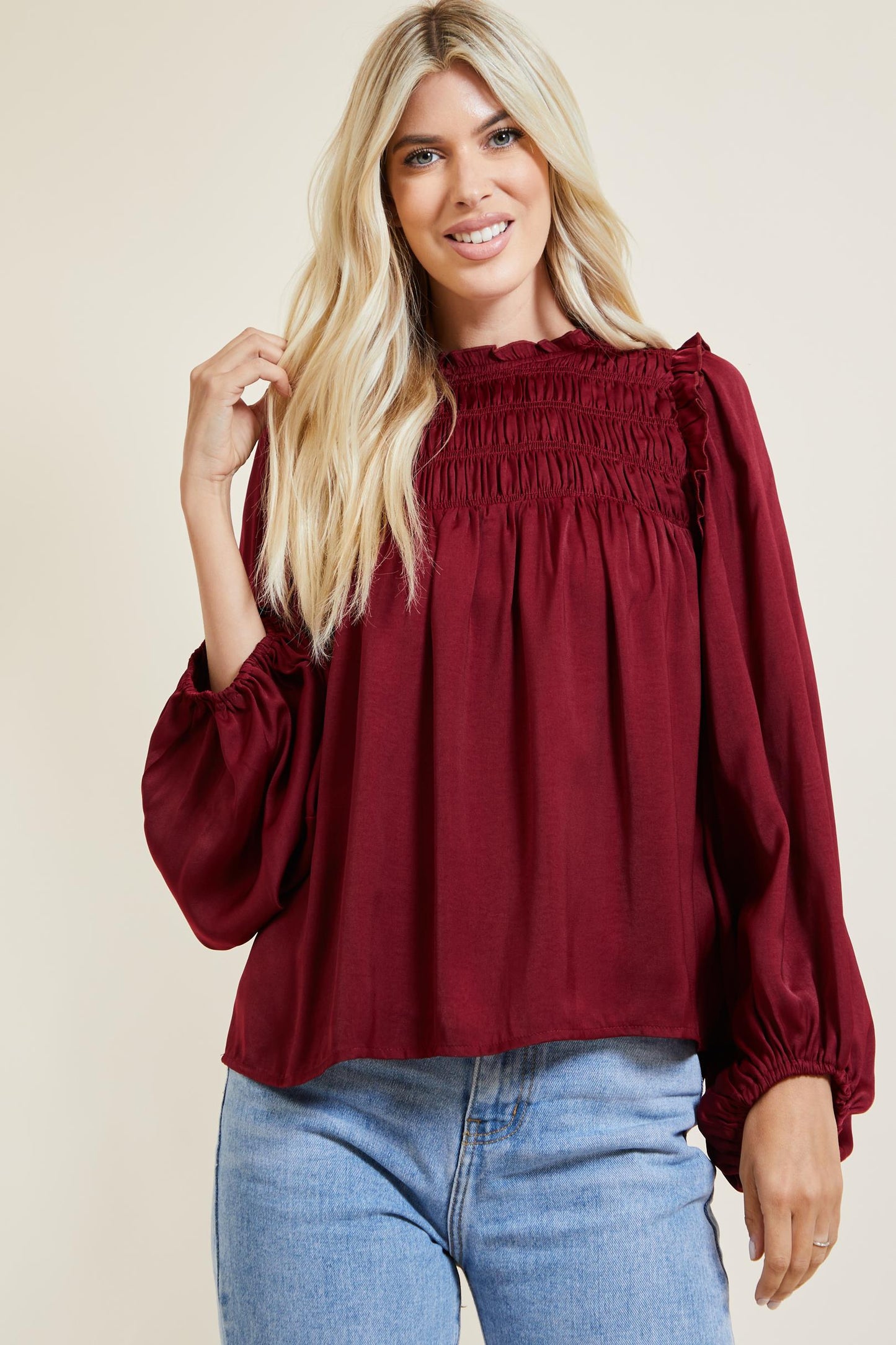 Ready for the Season Smocked Top