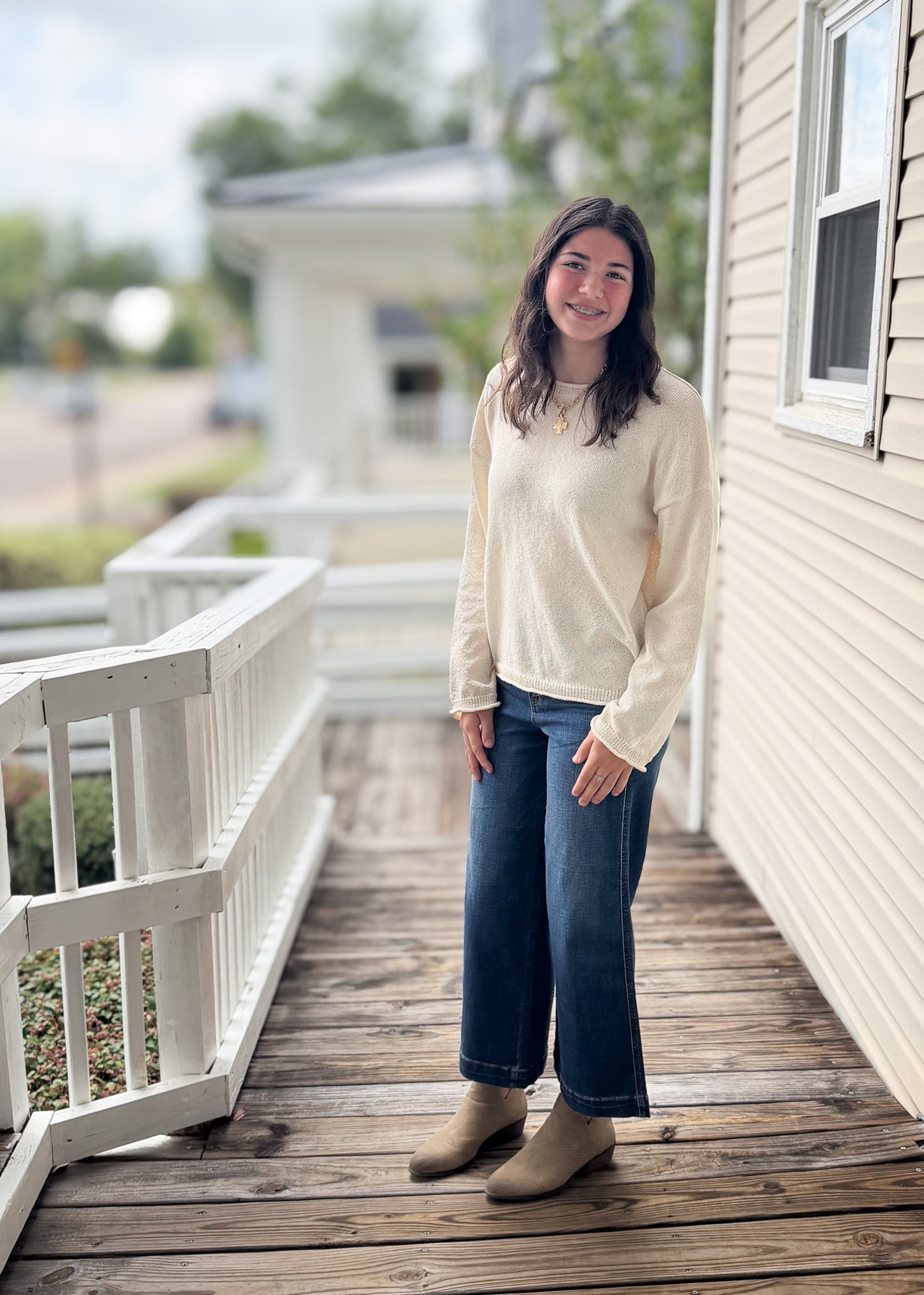 Maisy Lightweight Oatmeal Sweater