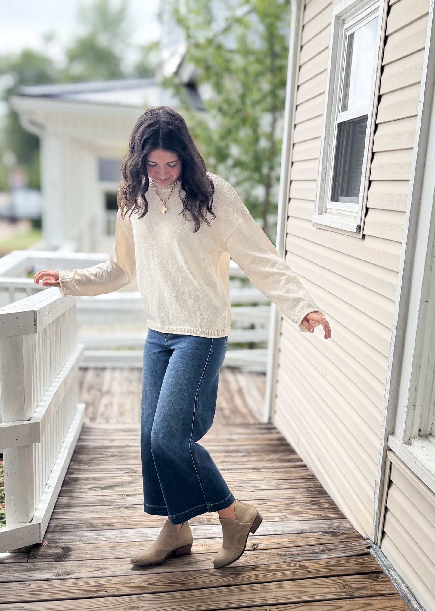 Maisy Lightweight Oatmeal Sweater