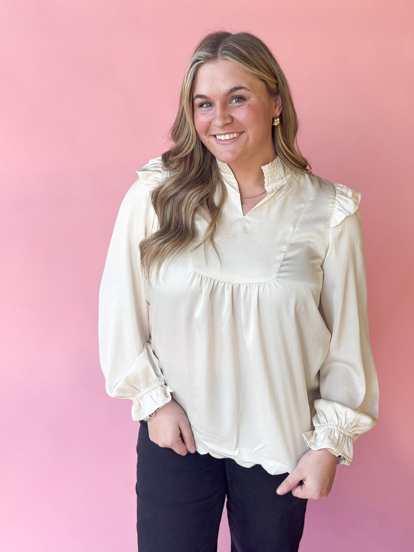 Scalloped Bubbles Top