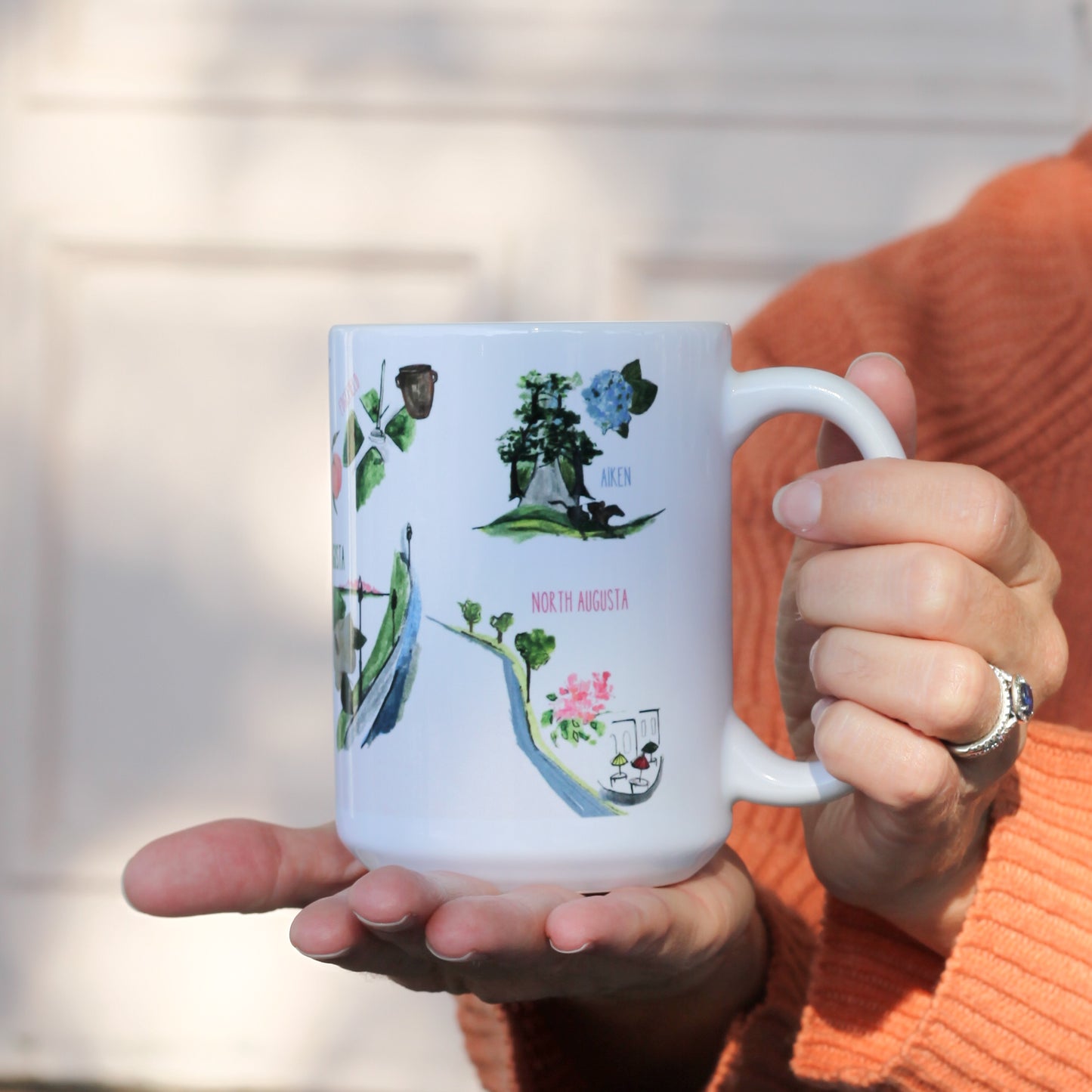 Local Artist Floral History CSRA Mug