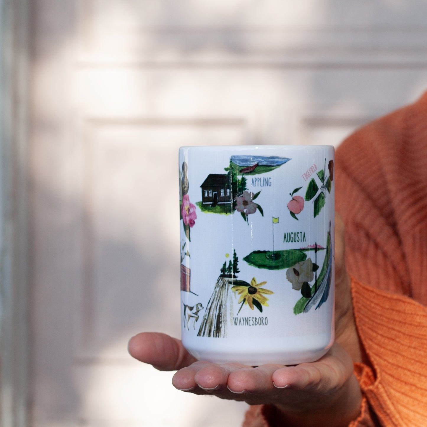 Local Artist Floral History CSRA Mug