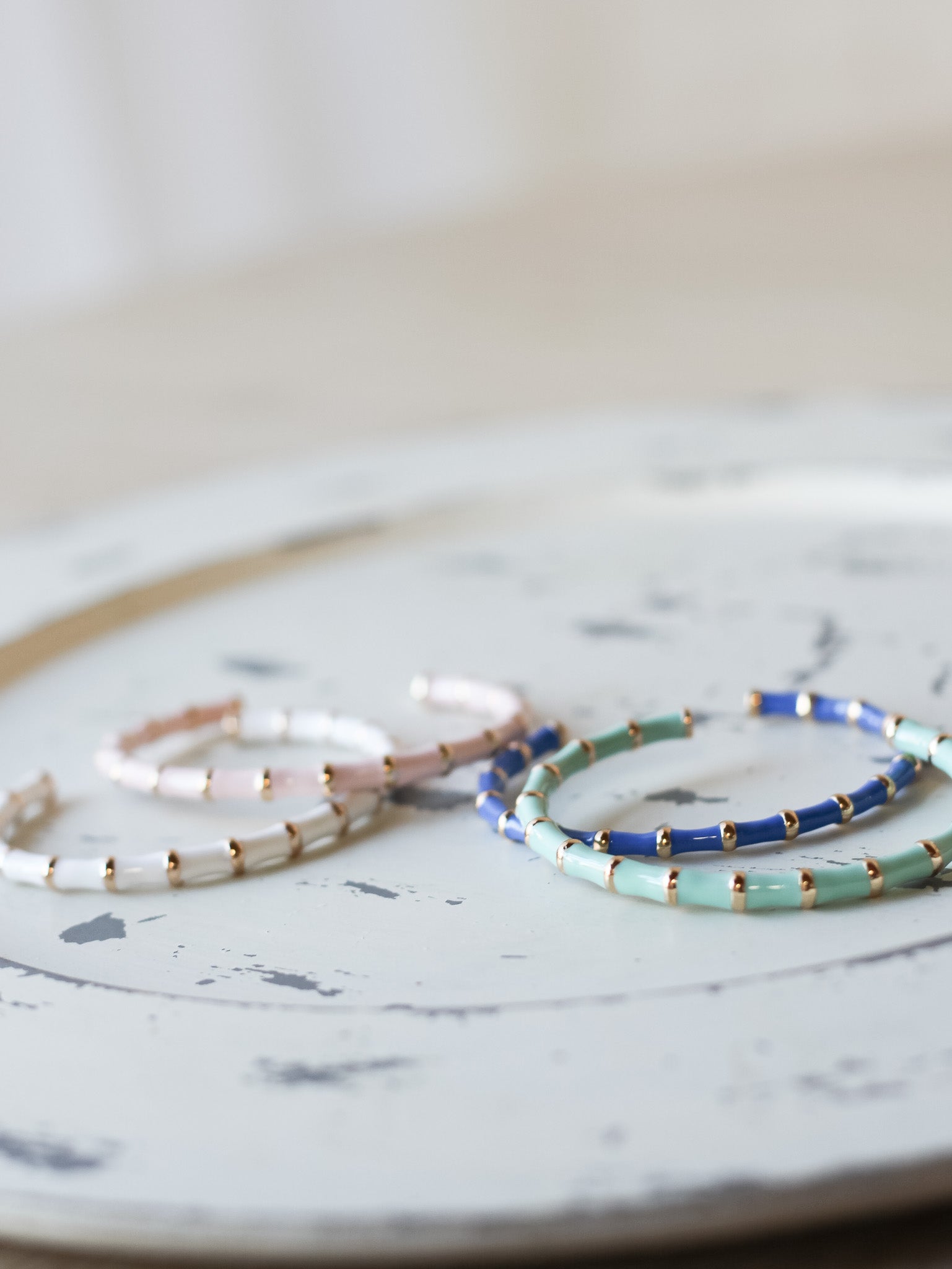 Enamel Bamboo Cuff Bracelet - Shoppe3130