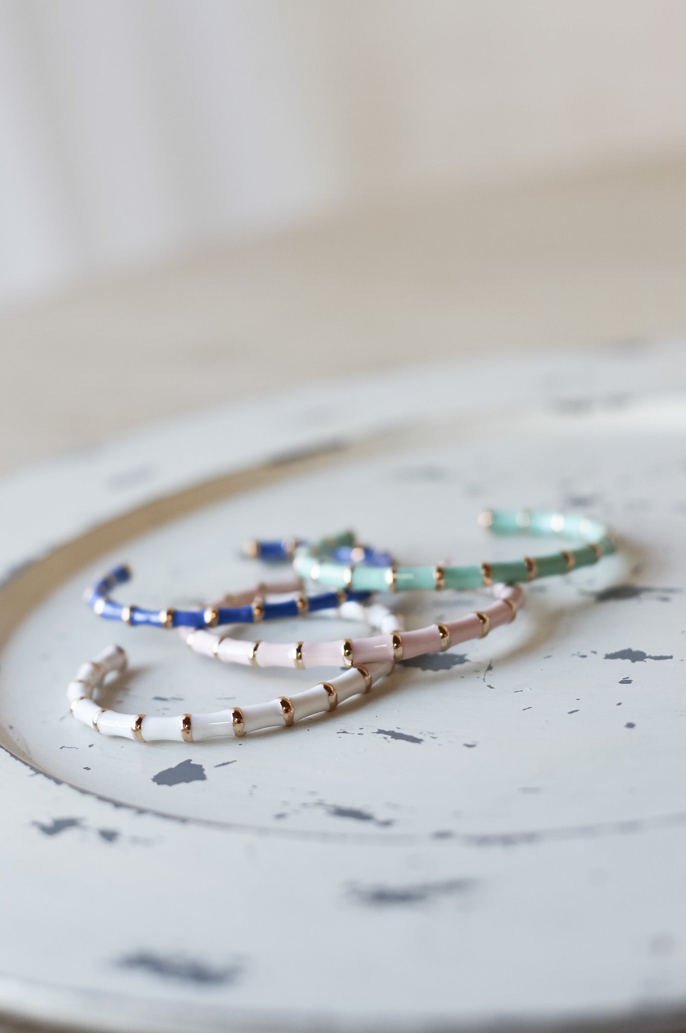 Enamel Bamboo Cuff Bracelet - Shoppe3130