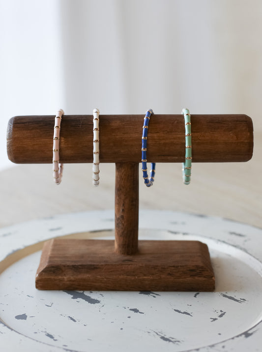 Enamel Bamboo Cuff Bracelet - Shoppe3130