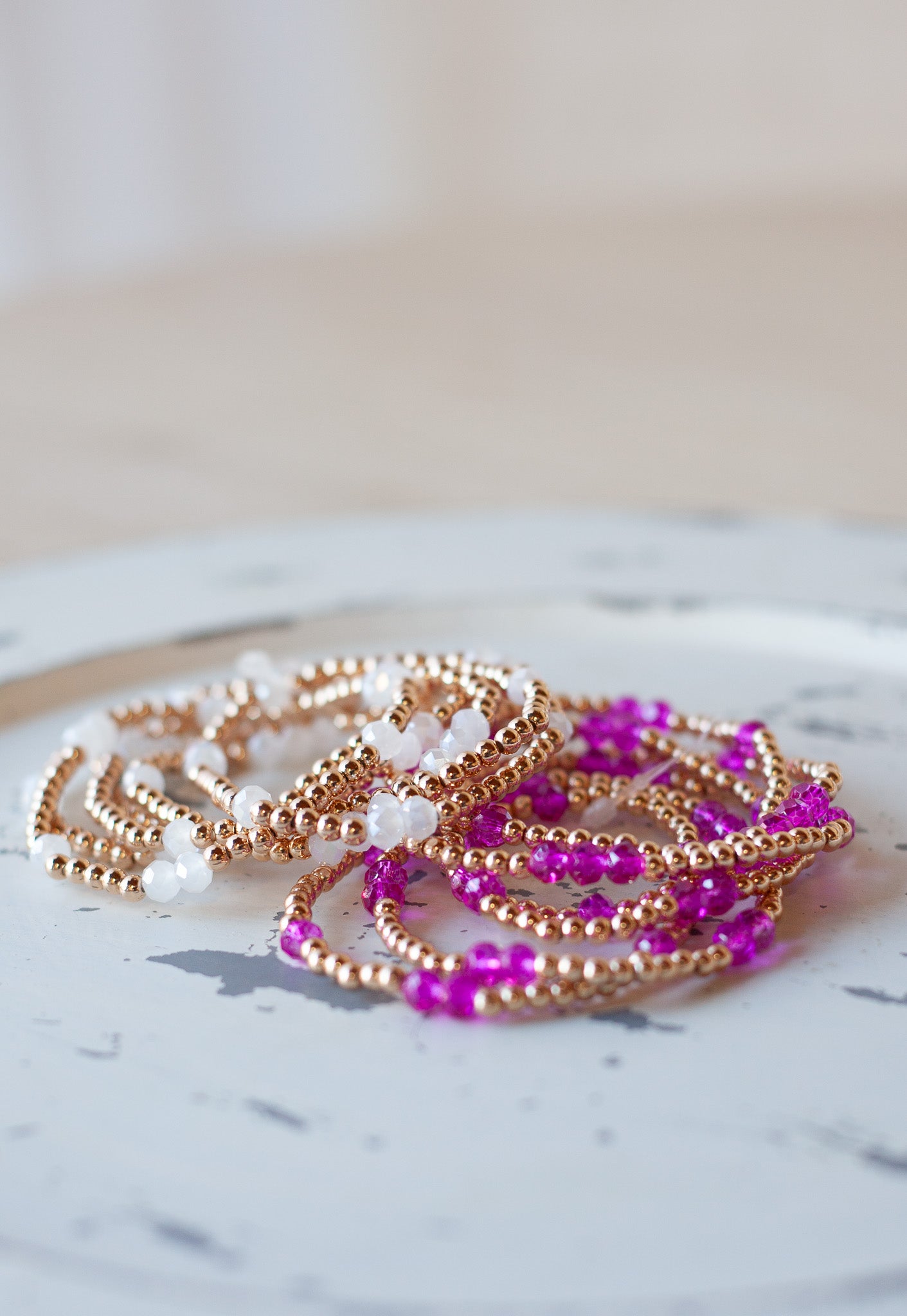 Water Resistant Beaded Color Bracelet - Shoppe3130