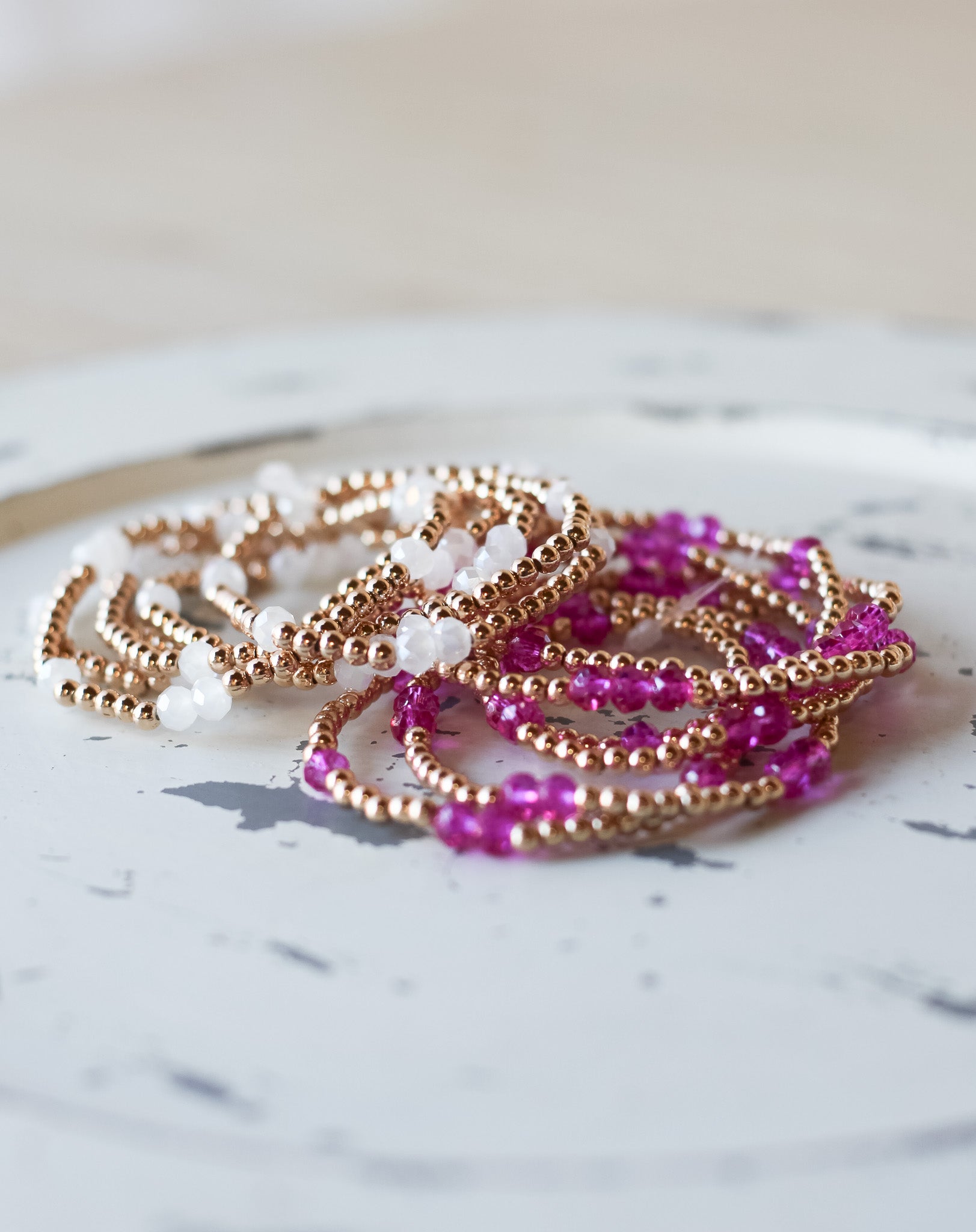 Water Resistant Beaded Color Bracelet - Shoppe3130