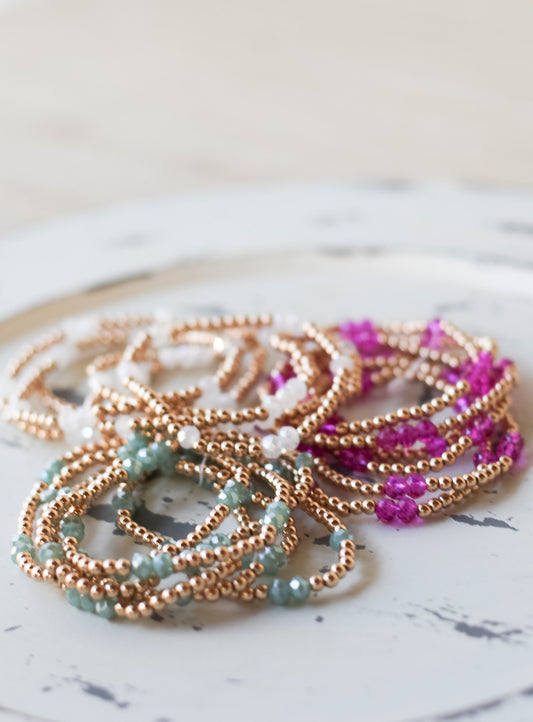 Water Resistant Beaded Color Bracelet - Shoppe3130